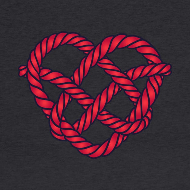 Heart Knot by Moe Tees